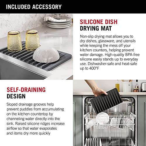 DELTA FAUCET 95B932-32S-SS Lorelai Workstation Kitchen Sink Undermount Stainless Steel Single Bowl with WorkFlow Ledge and Chef’s Kit of 6 Accessories