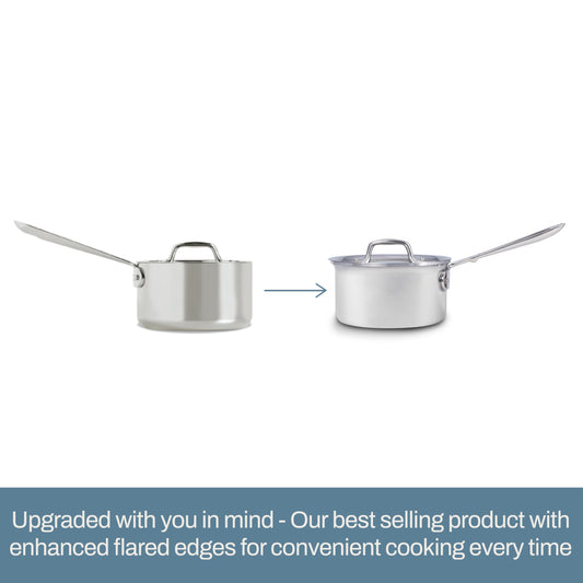 All-Clad D3 Stainless Steel Cookware Set - 10-Piece Pots and Pans Set, Induction, Oven Broiler Safe 600F - Includes Frying Pans, Saucepan, Sauté-Pan, Stockpot, Professional Cookware - Stainless Steel