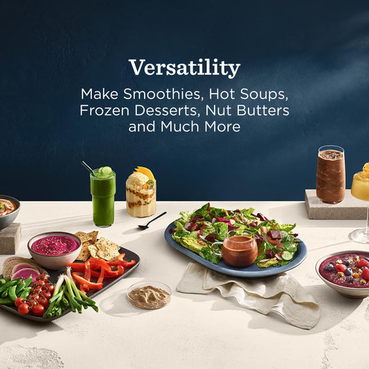 Vitamix Ascent X2 SmartPrep Kitchen System with Food Processor Attachment, 48-ounce Container with SELF-DETECT, Shadow Black