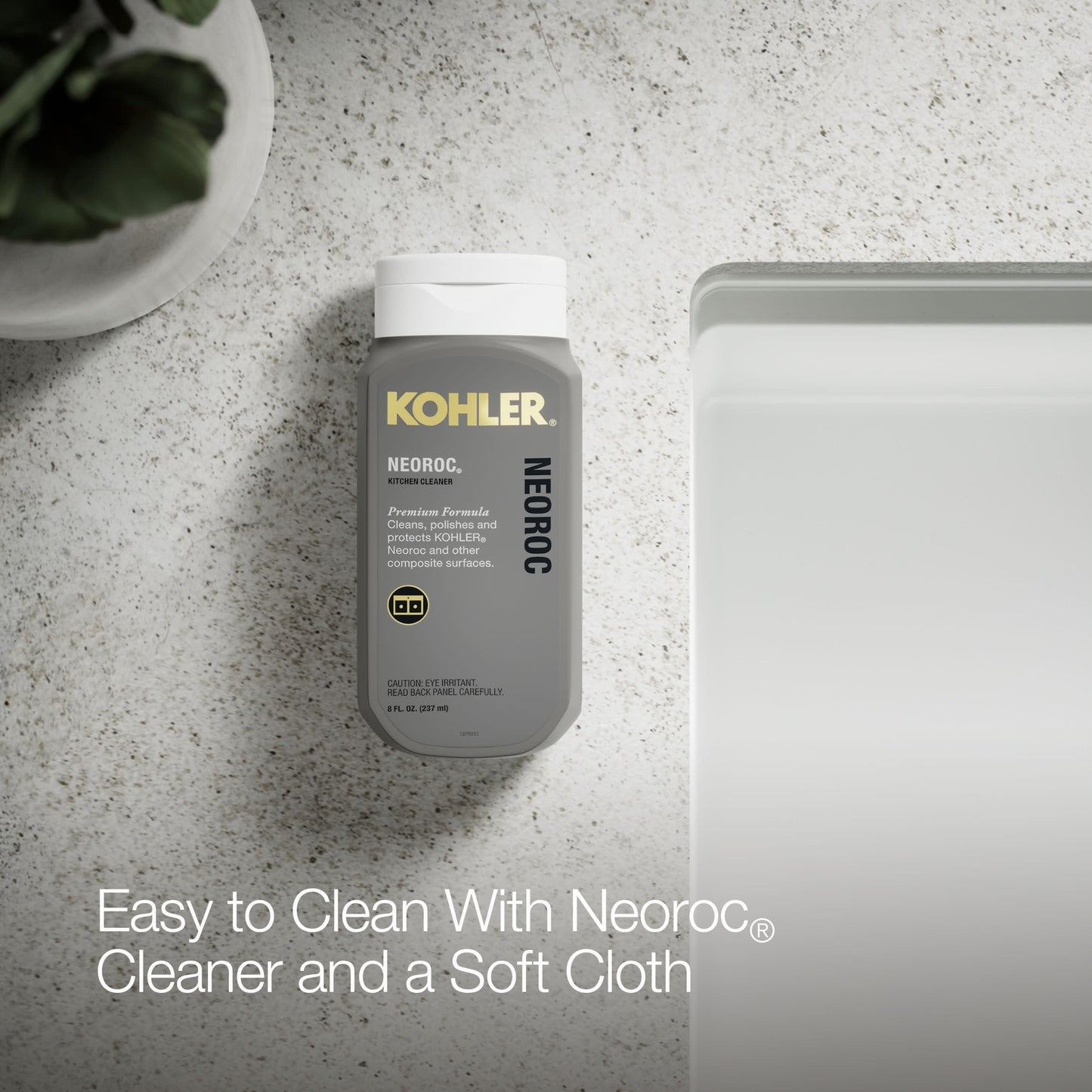 Kohler 33710-PC-CM6 Billings® 32-1/2" undermount single-bowl workstation kitchen sink, Matte White