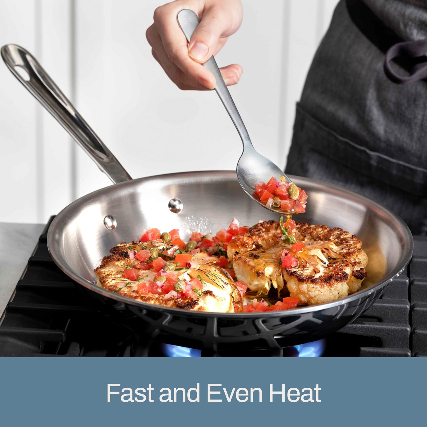 All-Clad D3 Stainless Steel Cookware Set - 10-Piece Pots and Pans Set, Induction, Oven Broiler Safe 600F - Includes Frying Pans, Saucepan, Sauté-Pan, Stockpot, Professional Cookware - Stainless Steel